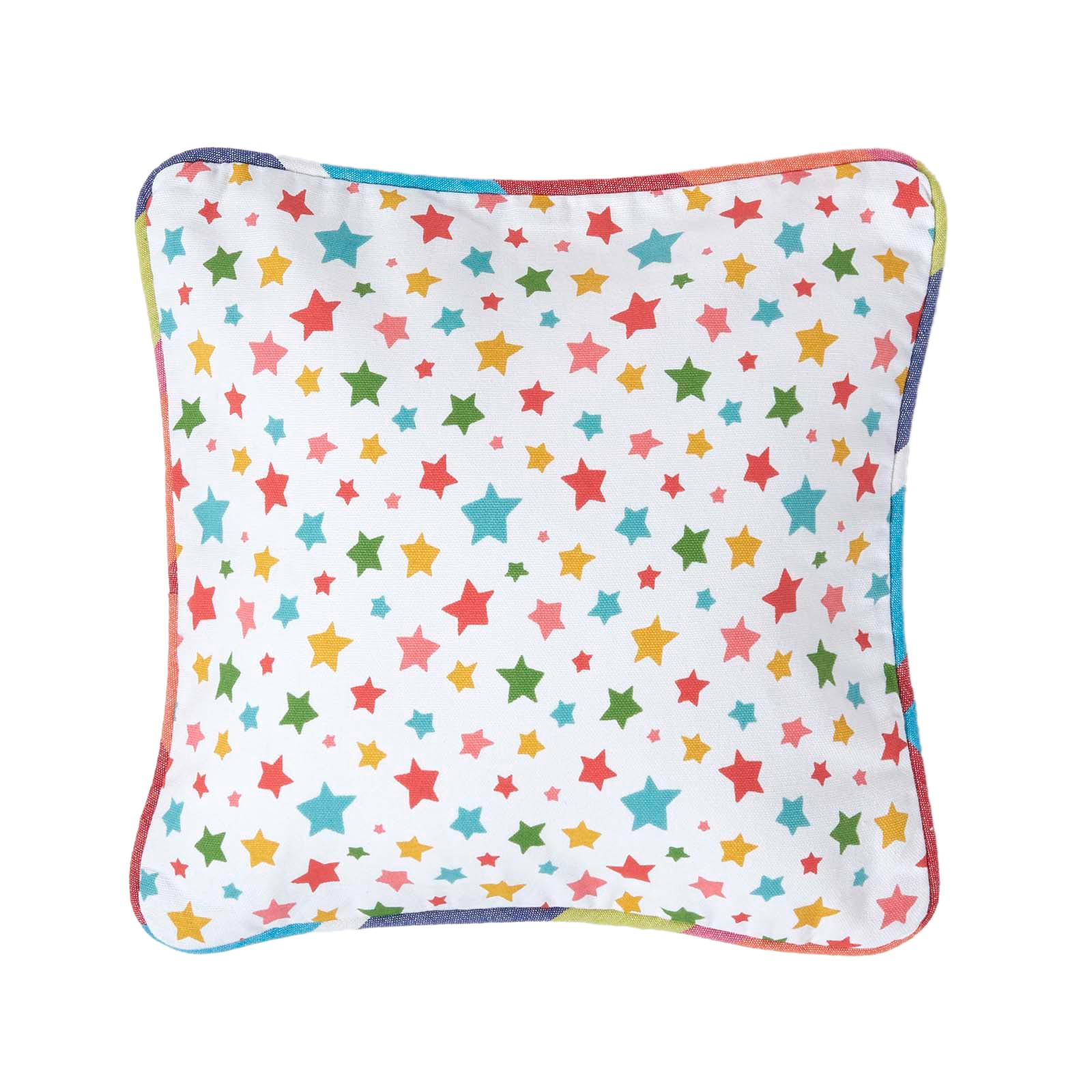 KISSENHÜLLE Bunte Sterne 30/30 cm, 100% Baumwolle - Multicolor, Textil (30/30cm) - Homescapes