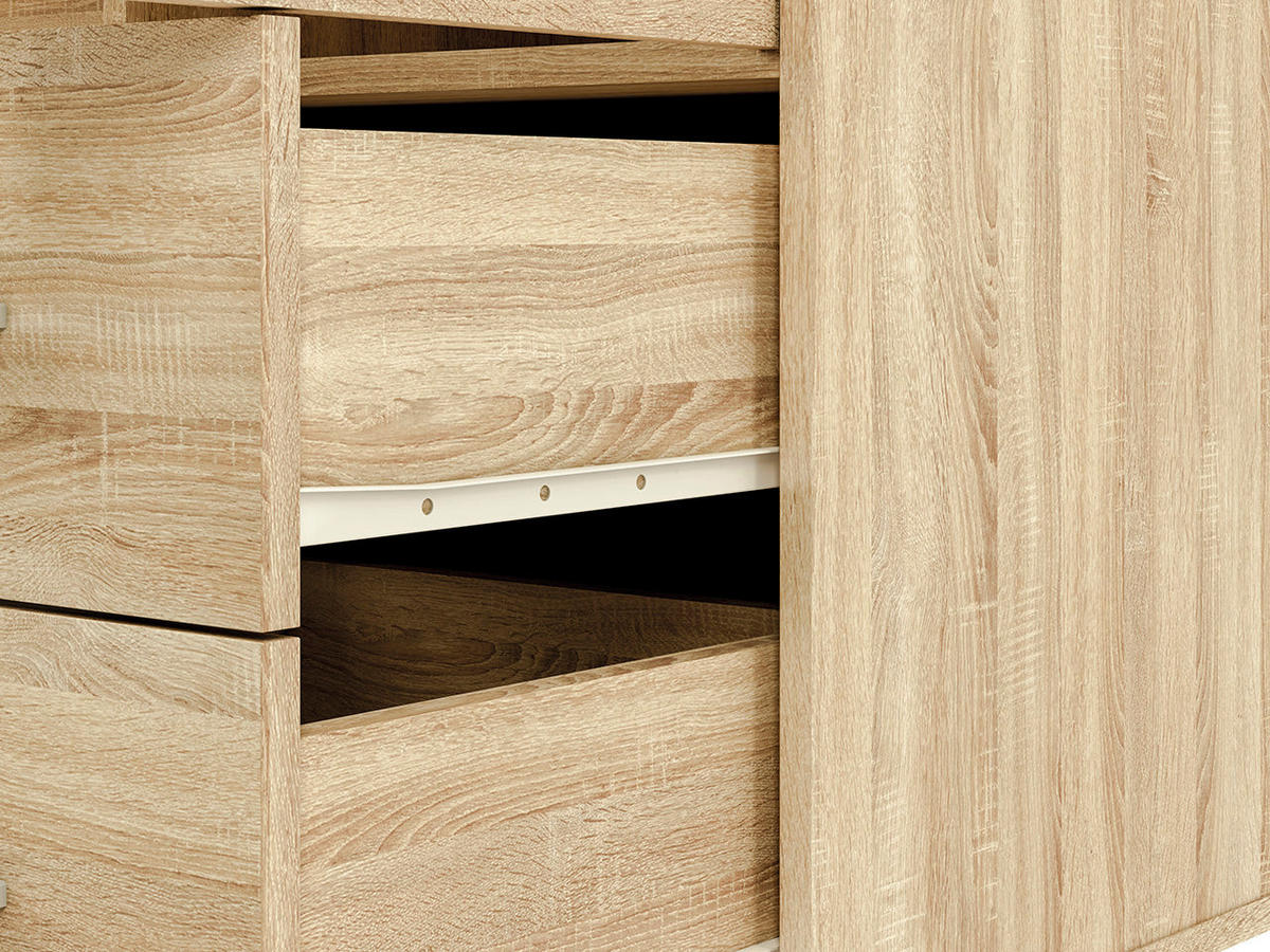 KLEIDERSCHRANK – AVO 01 – 120 cm – Avo – Sonoma Eiche / Weiß - Weiß/Sonoma Eiche, Holzwerkstoff (120/200/50cm) - hi-markt