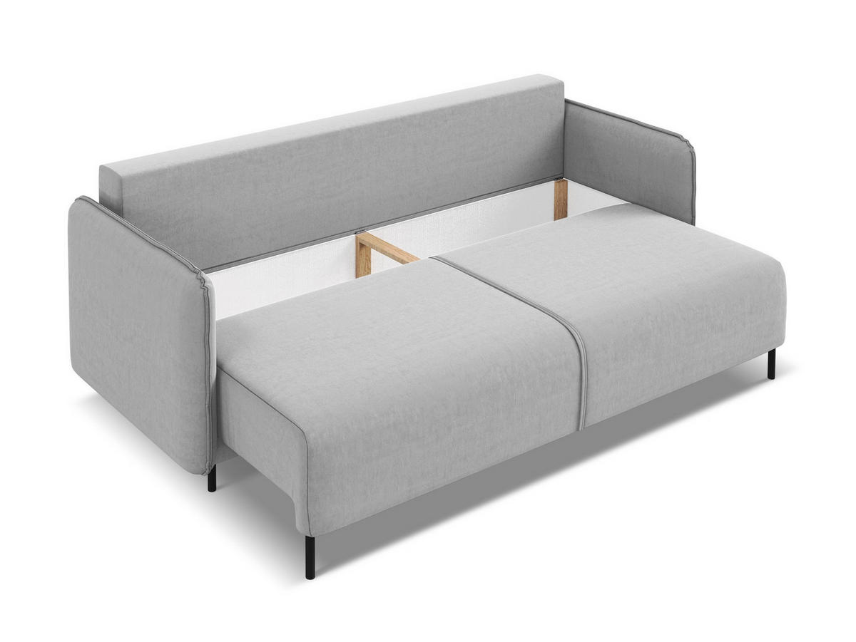 WOHNLANDSCHAFT Samt Stoff Rot - Bordeaux/Rot, Textil/Metall (317/86/162cm) - Makamii