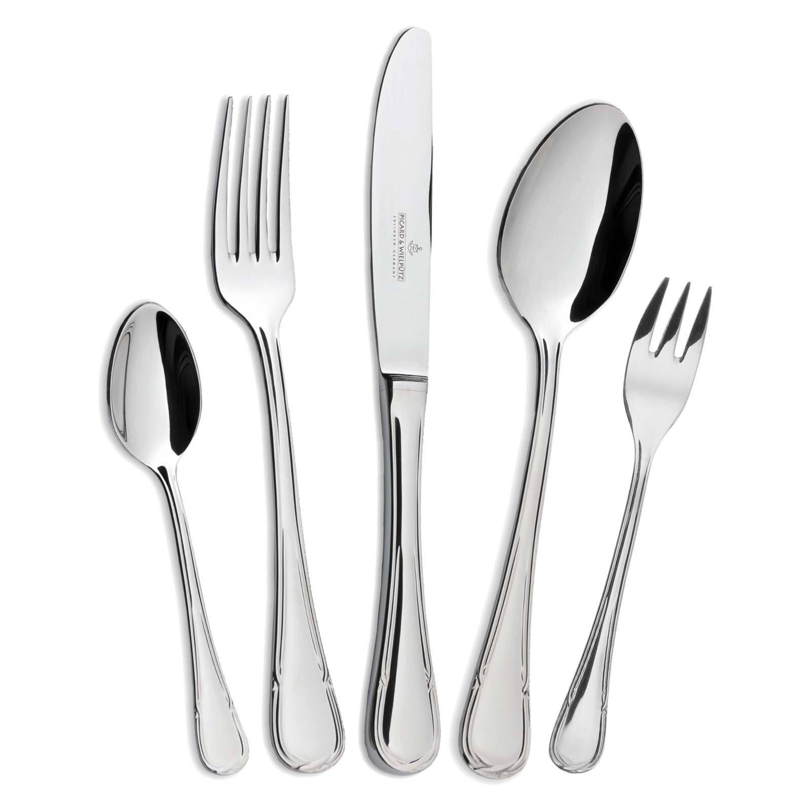 TAFELBESTECK Ligato silber 30er Set - Silberfarben, Metall - Picard & Wielpütz