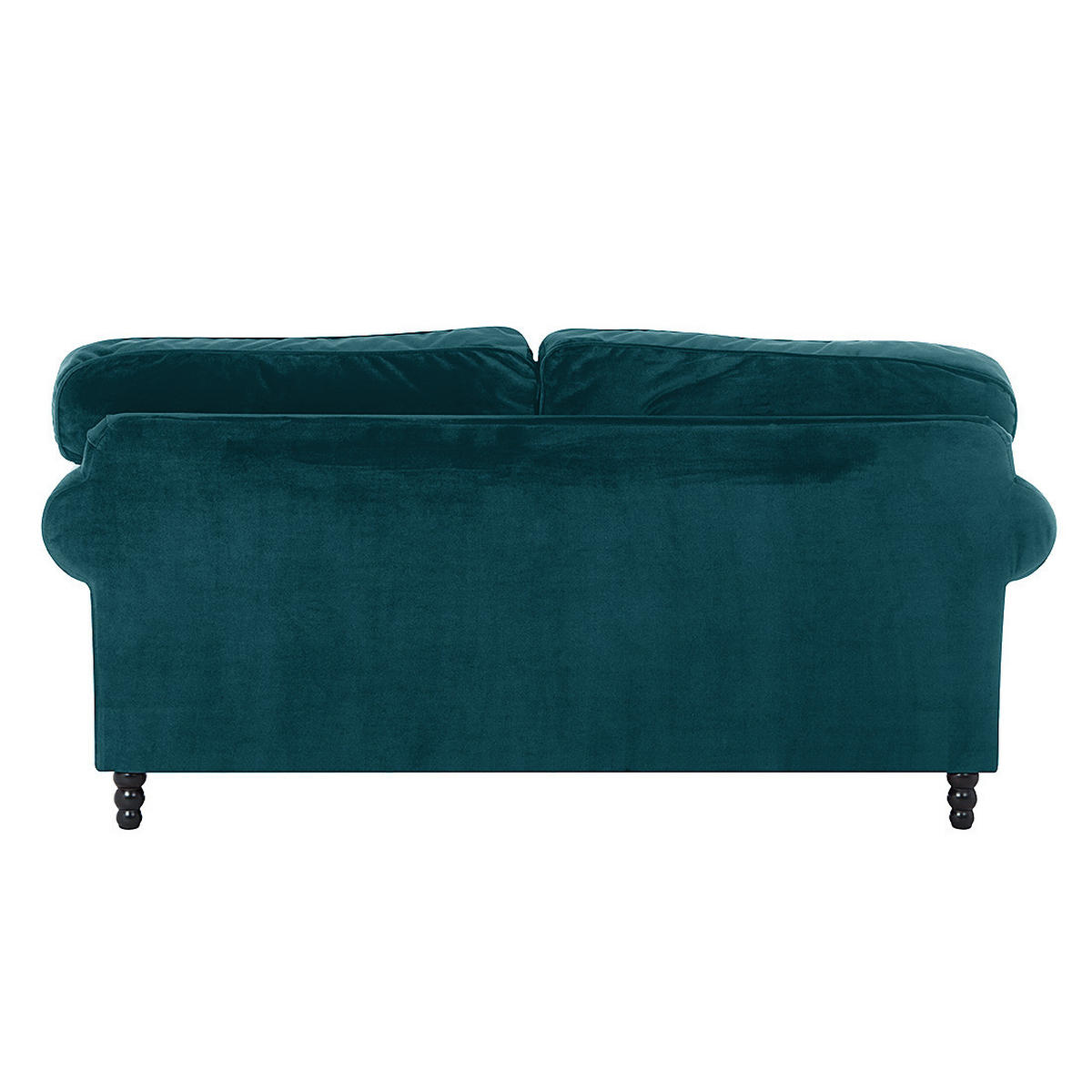 3-SITZER SOFA - Samt - Türkis, Textil (202/93/100cm) - home24