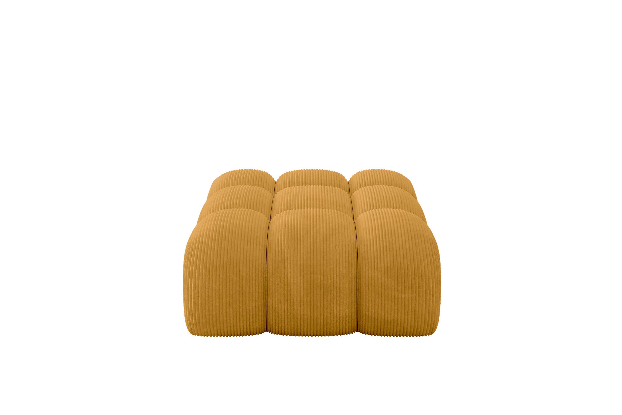 TABURET OLEA-PUF 91x87x44 cm Hořčicová Manšestr - černá/tmavě žlutá, kompozitní dřevo/textil (91/44/87cm) - ALTDECOR
