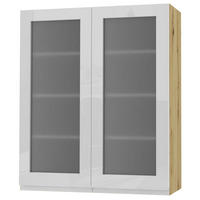 HÄNGESCHRANK Florence W4S/80 Eiche Artisan / RAL 9003 signalweiß HG 80 / 32,5 / 96cm - Weiß Hochglanz/Eiche Artisan, Holz/Holzwerkstoff (80/96/32.5cm) - Feldmann-Wohnen