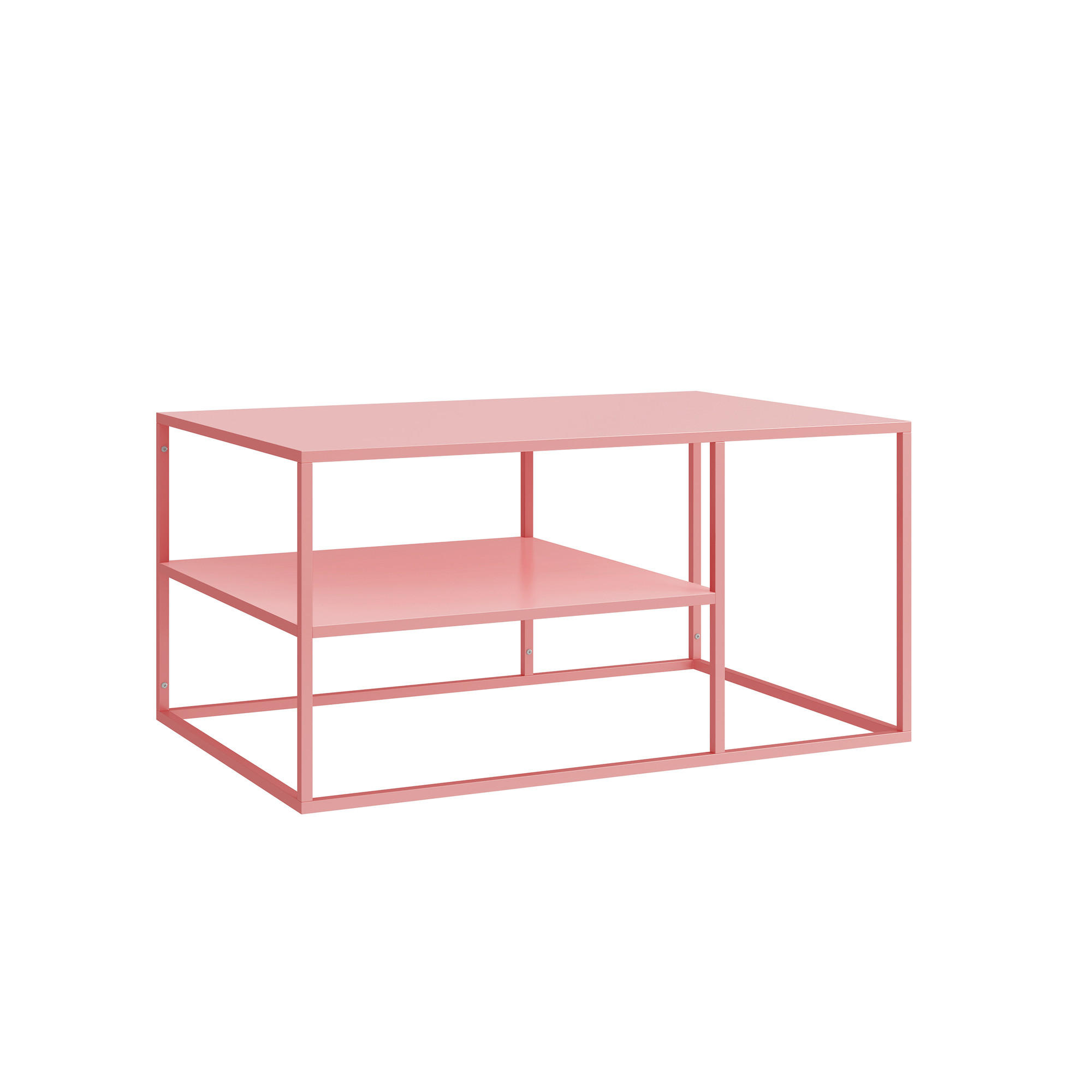 COUCHTISCH Solund 45/90/60 cm - Pink, Metall (60/90/45cm) - [en.casa]