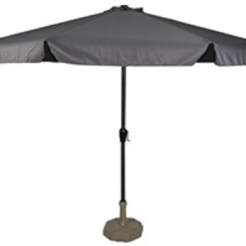 SONNENSCHIRM ZUM AUFKLAPPEN Libra - Grau - 300/300/ cm - Grau, Textil (300/300cm) - Lesli Living