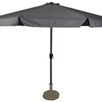 SONNENSCHIRM ZUM AUFKLAPPEN Libra - Grau - 300/300/ cm - Grau, Textil (300/300cm) - Lesli Living