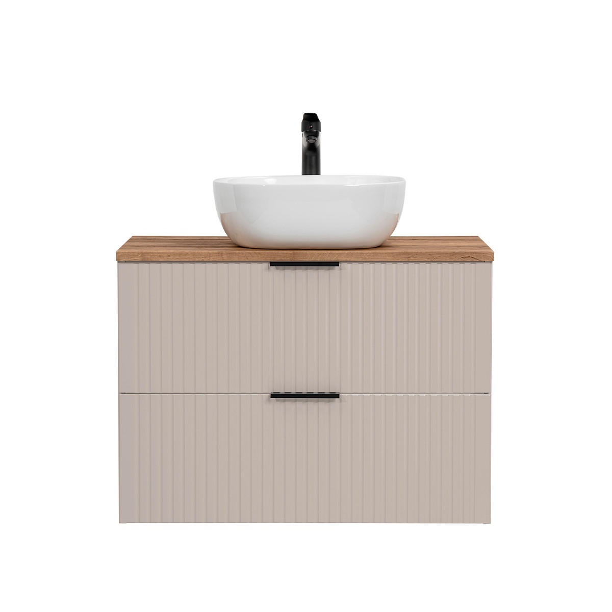 WASCHTISCH 80.6cm Adriel Beige - Beige, Holzwerkstoff (80.6/59/46cm) - Petits-meubles