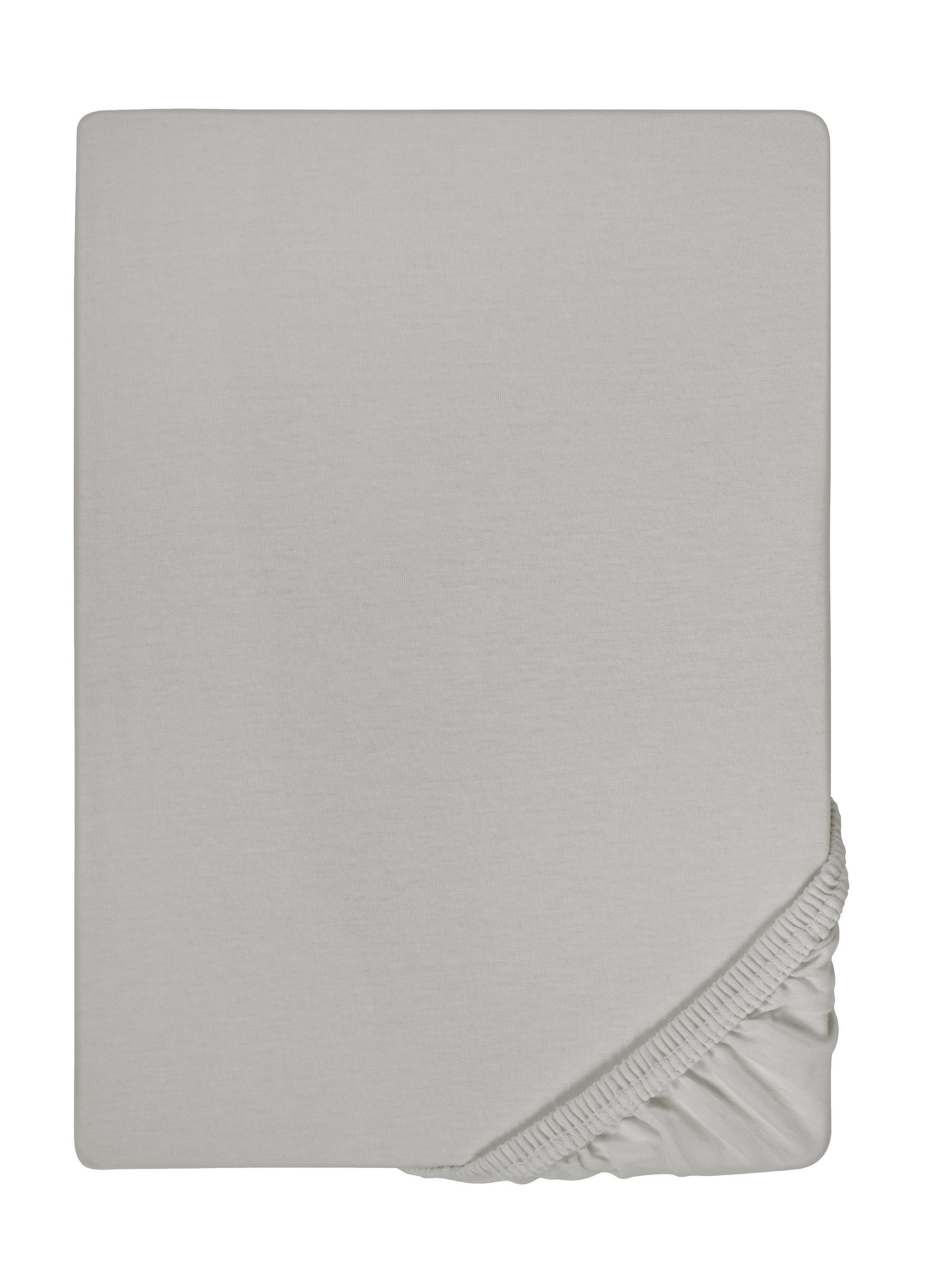biberna Spannbetttuch Grau 100x200 cm