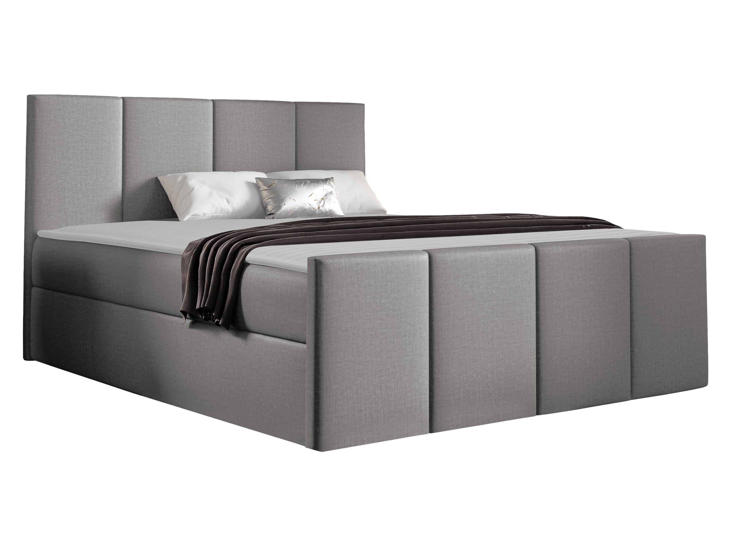 Mirjan24 Boxbett Silber 140x200 cm