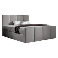 BOXBETT Lars - Silberfarben, Holz (120/200cm) - MIRJAN24