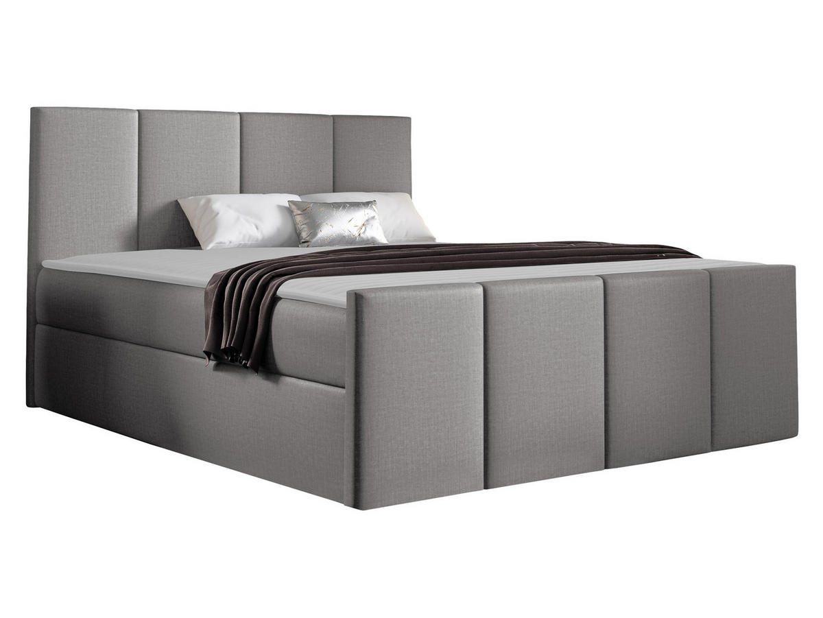 BOXBETT Lars - Silberfarben, Holz (120/200cm) - MIRJAN24