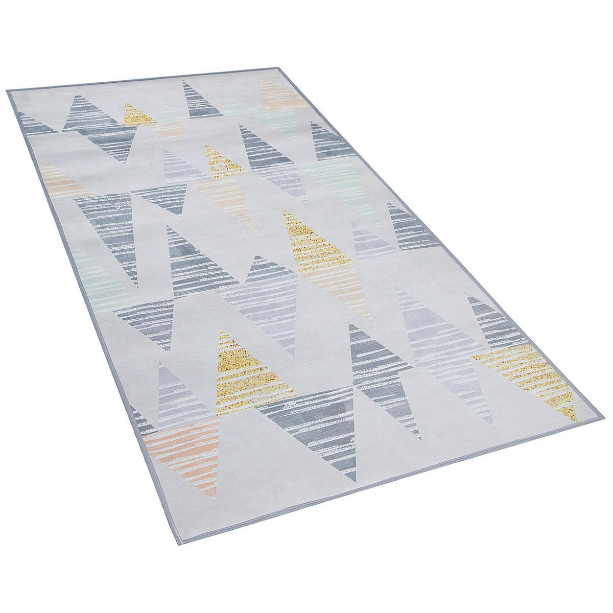 KURZFLOR-TEPPICH Yayla 150/80 cm - Grau, Kunststoff (80/150cm) - Beliani