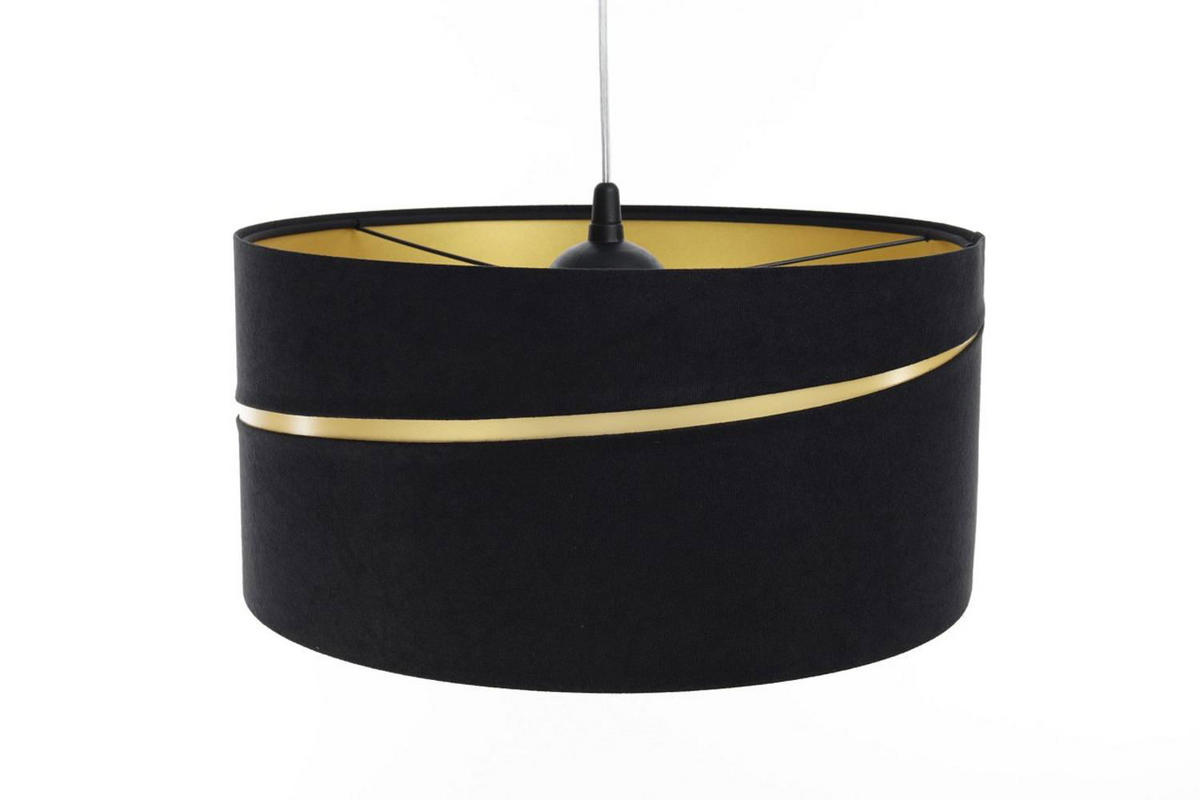 HÄNGELEUCHTE Gold 40/20 cm - Goldfarben/Schwarz, Kunststoff (40/0.4/20cm) - ONZENO