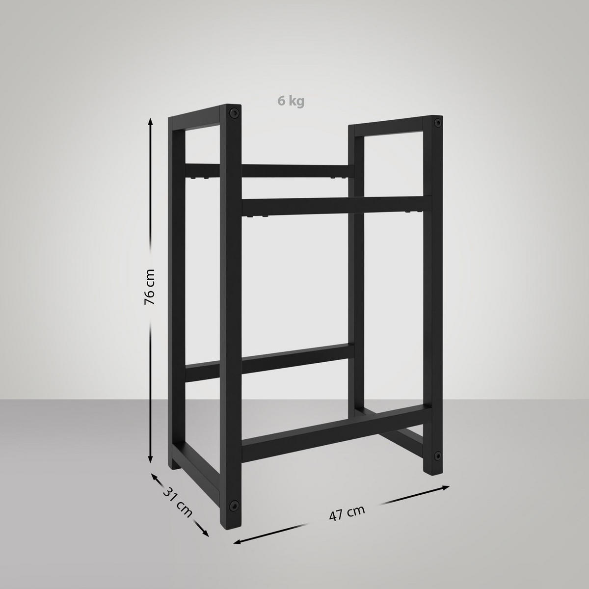 GETRÄNKESKISTENSTÄNDER Star - 2er Set - schwarz - Schwarz, Metall (47/31/75cm) - TPFLiving