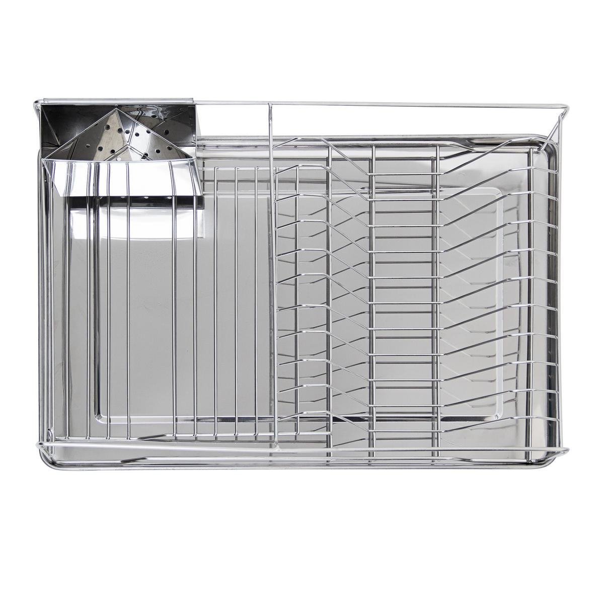 ABTROPFGESTELL - Silberfarben, Metall (48/12/33cm) - Relaxdays