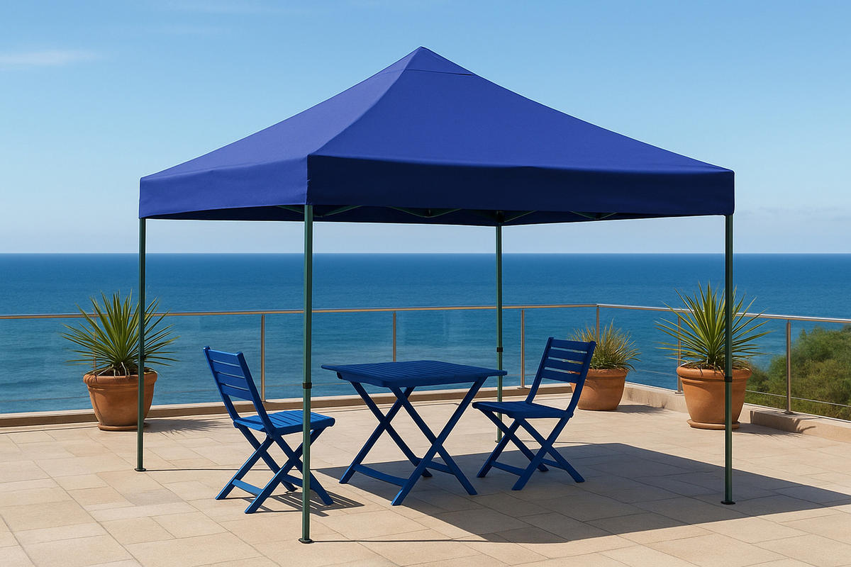 ERSATZDACH für Pavillon 3x3m, Pavillondach Toro, Wasserdicht, Farbe: Blau - Blau, Kunststoff (300/0.3/300cm) - TPFGarden