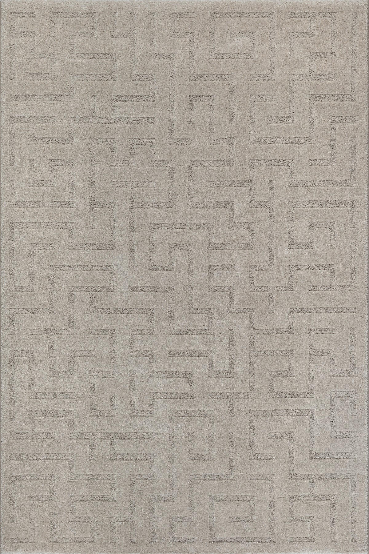 KURZFLORTEPPICH Geometrisch MUOTA Polypropylen Beige 160 x 220 cm - Beige, Textil (160/220cm) - KADIMA DESIGN