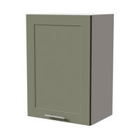 HÄNGESCHRANK Oslo W2/50 Weiß / Reed Green Matt 50 / 32,5 / 72cm - Weiß/Grün, Holz/Holzwerkstoff (50/72/32.5cm) - Feldmann-Wohnen