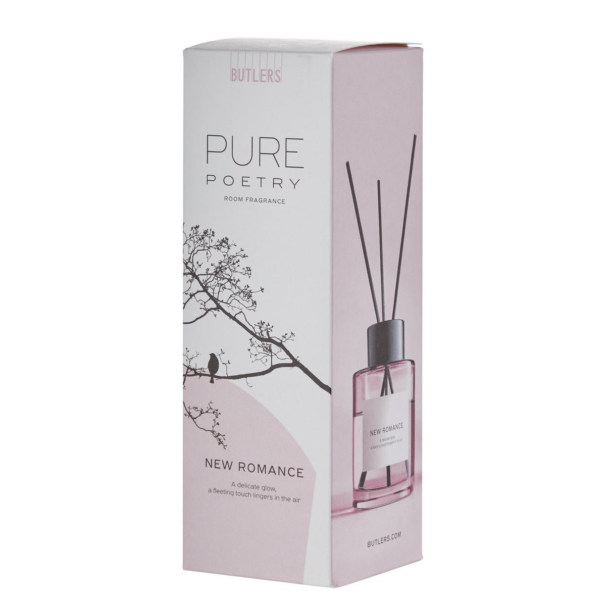 RAUMDUFT Pure Poetry New Romance 300ml - Rosa, Glas (6/20/6cm) - Butlers