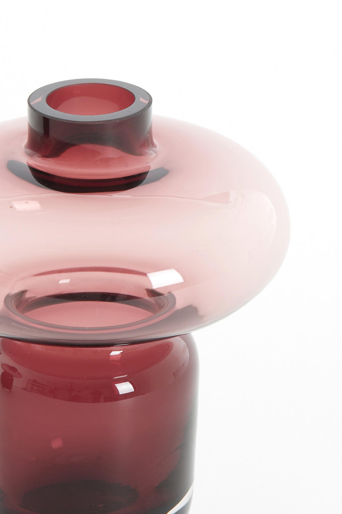 VASE Rynx Violett Ø14,5/19 cm - Lila, Glas (14.5/19cm) - Light & Living