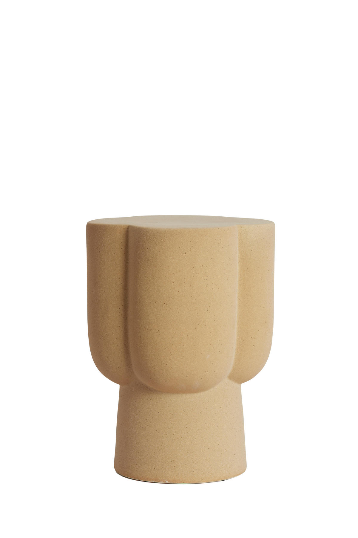 BEISTELLTISCH Junto Braun 34.5/34.5/45 cm - Hellbraun, Keramik (34.5/34.5/45cm) - Light & Living