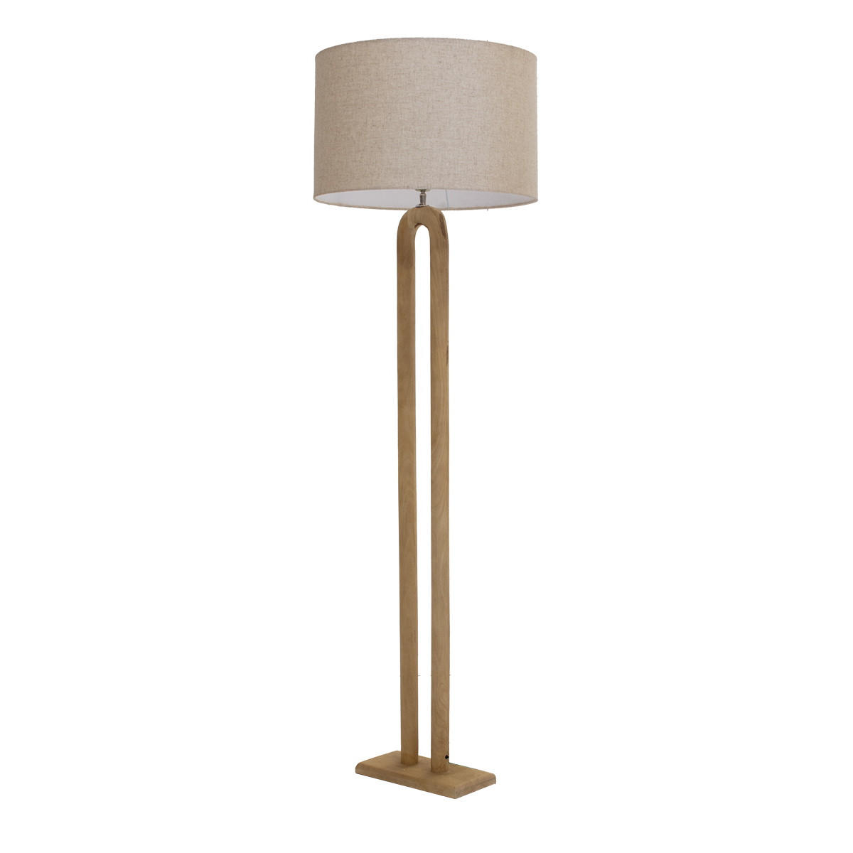Thumbnail - Giga Meubel Stehlampe, Braun, Holz, 40x125x40 cm, Lampen & Leuchten, Innenbeleuchtung, Stehlampen, Stehlampen