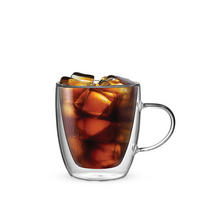 GLASBECHERSET Firenze, 2er Set, Doppelwandig, 80 ml - Transparent, Glas (0.08L) - Bialetti