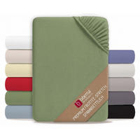 SPANNBETTTUCH Premium Frottee fichte, 90x190 cm - 100x200 cm - Dunkelgrün, Textil (100/200cm) - biberna