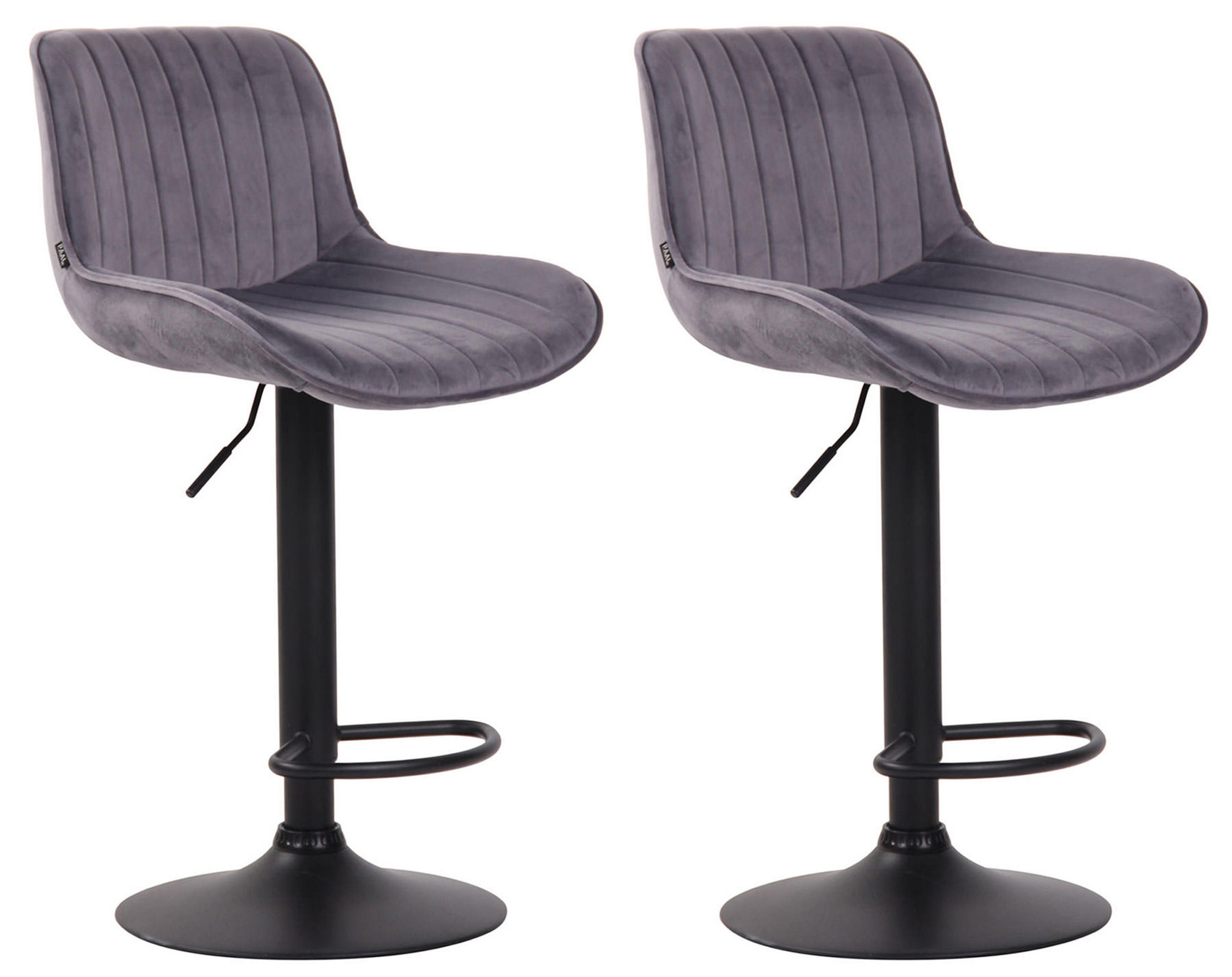 TPFLiving Barhocker Dunkelgrau 50x108x50 cm