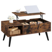 COUCHTISCH 100/50/43-57 cm höhenverstellbar Stauraum Braun - Braun, Holz (50/100/57cm) - Kaket