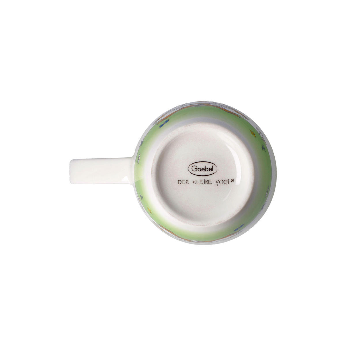 TEETASSE Der kleine Yogi - Eat Chill Love, Fine Bone China, Bunt, 450 ml - Multicolor, Keramik (0.45L) - Goebel