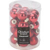 CHRISTBAUMKUGEL Basic Rot 24er Set 2.5X2.5X2.5 cm Glas - Rot, Glas (2.5/2.5/2.5cm) - Mondex