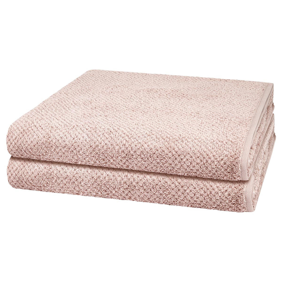 DUSCHTUCH Pure 2er-Set - Rosa, Textil (80/150cm) - Cawö