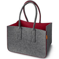 EINKAUFSKORB aus Filz - Grau, Textil (40/27/40cm) - Miqio Design