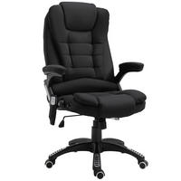 BÜROSTUHL mit Massagefunktion höhenverstellbar Schwarz - Schwarz, Kunststoff (72/120/68cm) - Meubliv