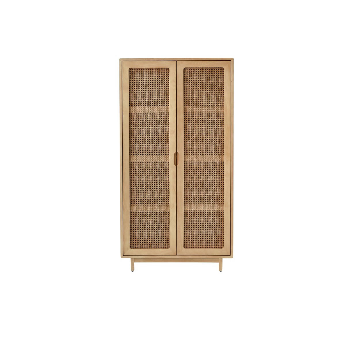 SCHRANK Luis Natur aus Ulme - Naturfarben, Holz (85/160/40cm) - Tikamoon