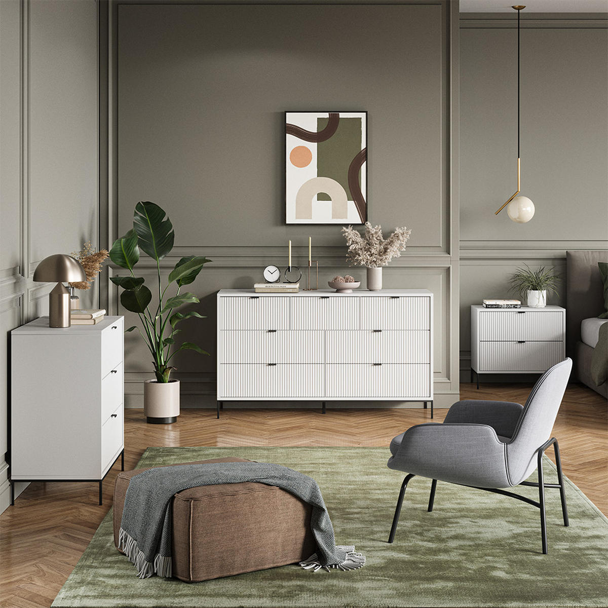 BÜCHERREGAL Eliza Weiß 60 x 180 cm mit 5 Fächern - Weiß, Holzwerkstoff (60/180/40cm) - Vicco
