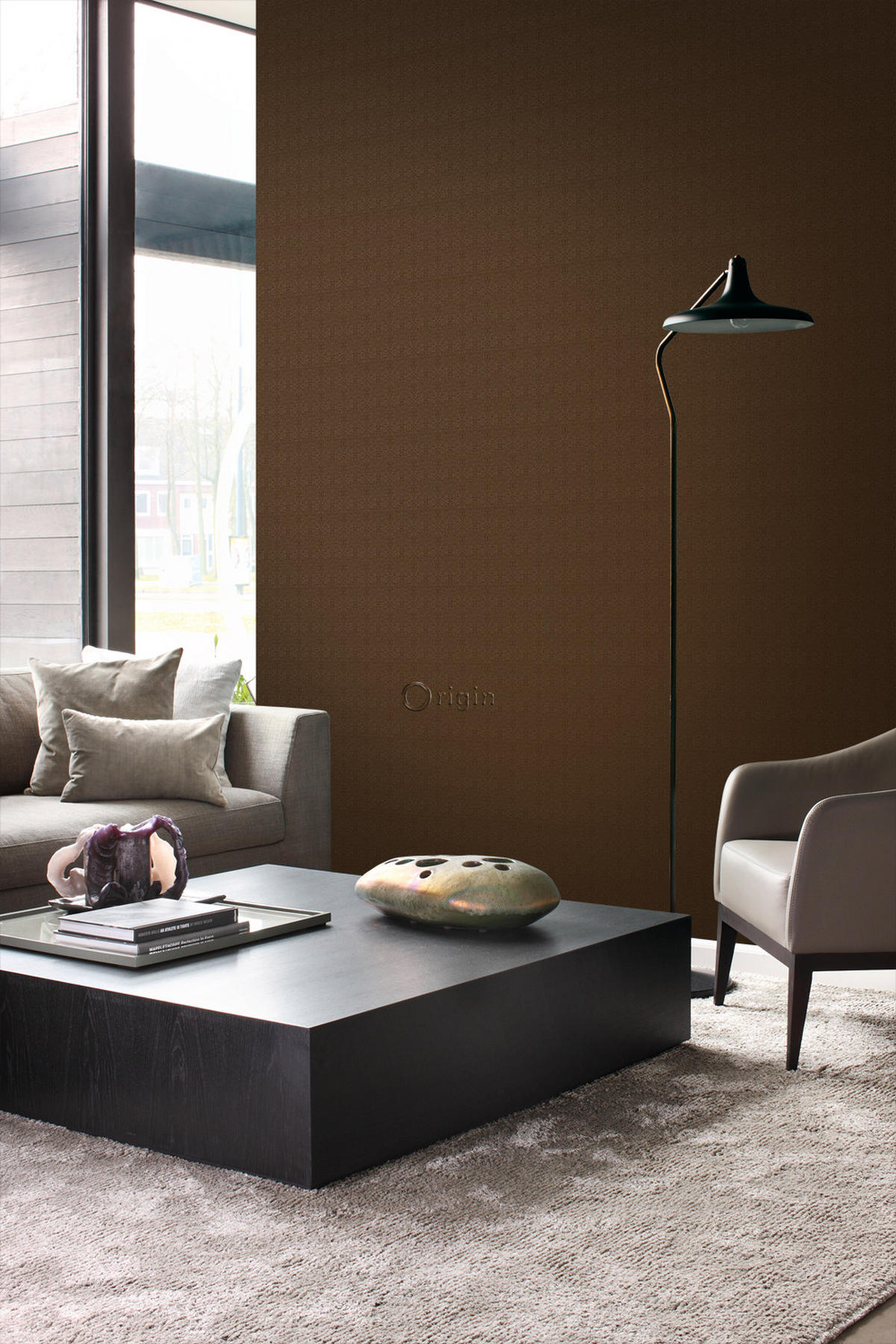 TAPETE kleine Ornamente 53 cm x 10.05 m - Goldfarben, Papier (53/1000cm) - Origin Wallcoverings