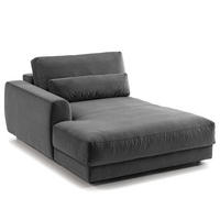 MODULLONGCHAIR - Grau, Textil (126/80/182cm) - home24