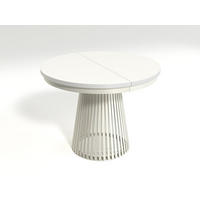 ESSTISCH TRAVIS Ausziehbar 100 - 180 / 100 x 76,6 cm - Kaschmir/Weiß, Holz (100/100/76.6cm) - MASSENO