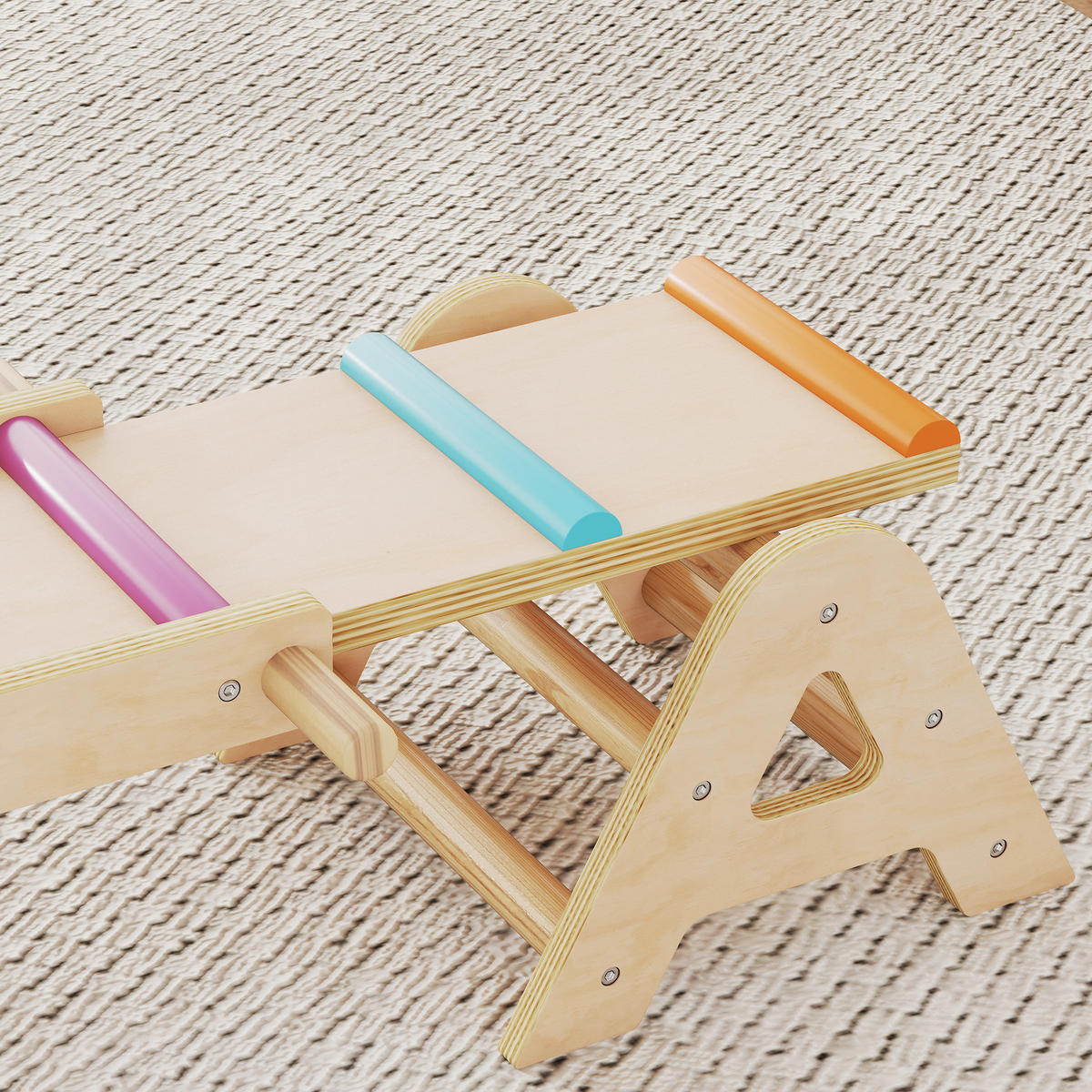 BALANCEWIPPE 2-in-1 DE-09834 Holz - Multicolor, Holz (38/133cm) - ComfortXL