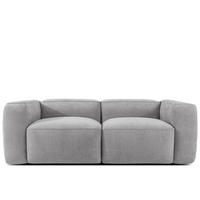 2-SITZER SOFA FUBBO, Hellgrau - Hellgrau, Holz/Holzwerkstoff (210/73/96cm) - KONSIMO®