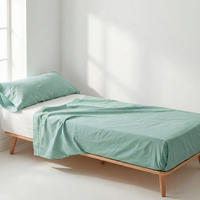 BETTWÄSCHE 2er-Set teiliges basic 160x270 cm minze - Mintgrün, Textil (160/270cm) - Happy Friday