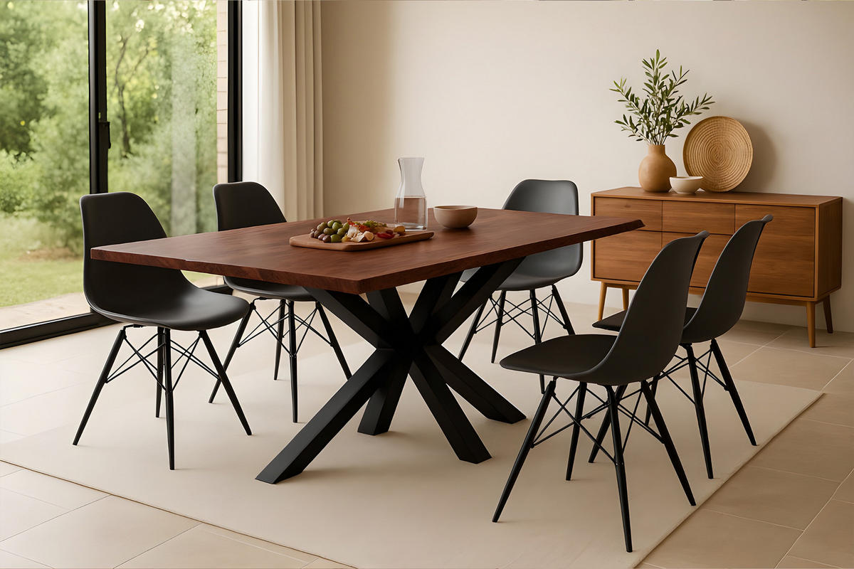 ESSTISCH ROXANA - Beige/Naturfarben, Holz (100/200/77cm) - SAM