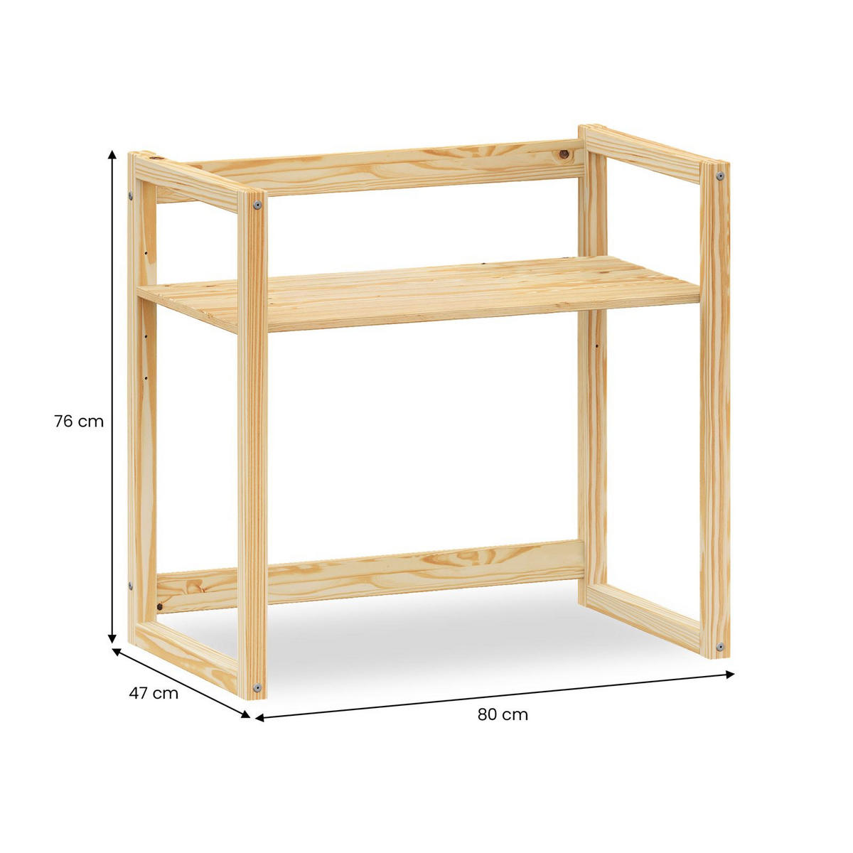 KINDERSCHREIBTISCH SUZA natur - Naturfarben, Holz (80/75/47cm) - IDIMEX