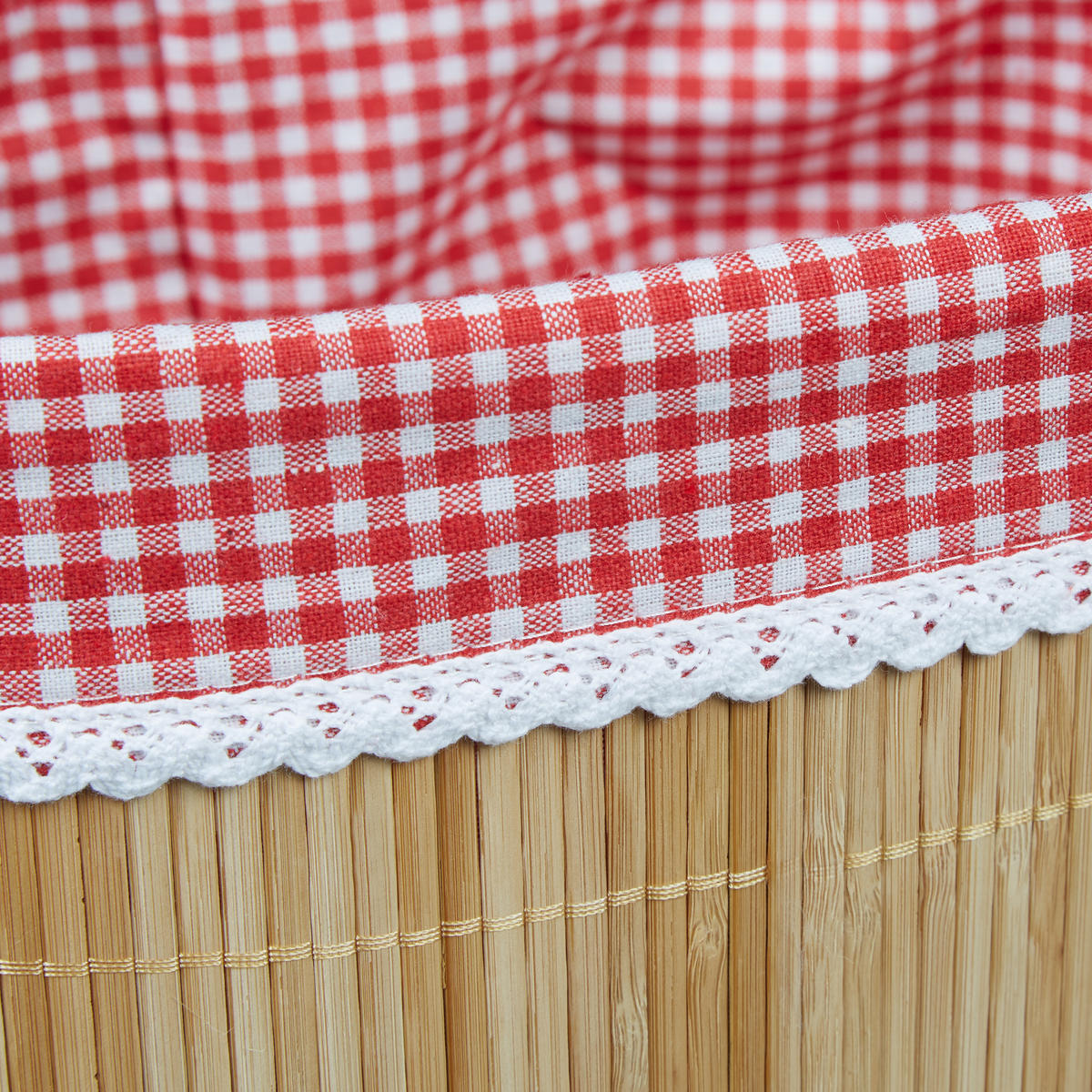 BROTKÖRBCHEN - Hellbraun, Holz/Textil (33.5/16.5/23.5cm) - Relaxdays