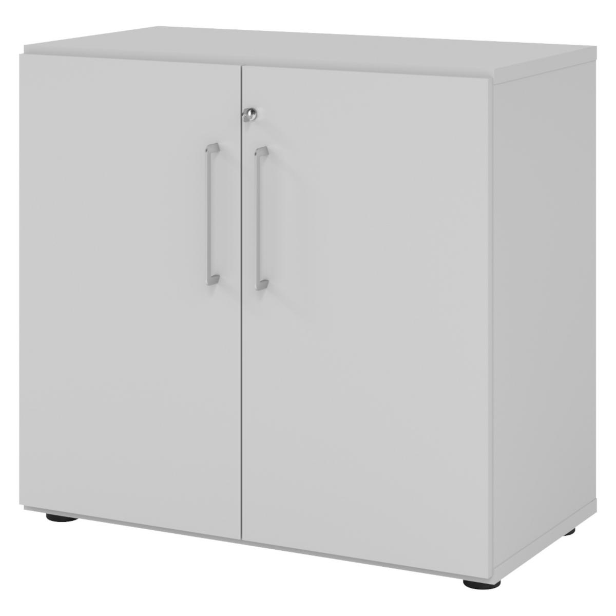 AKTENSCHRANK - 2 Ordnerhöhen 42/80/74,8 cm in Grau - Grau, Holzwerkstoff (80/74.8/42cm) - bümö
