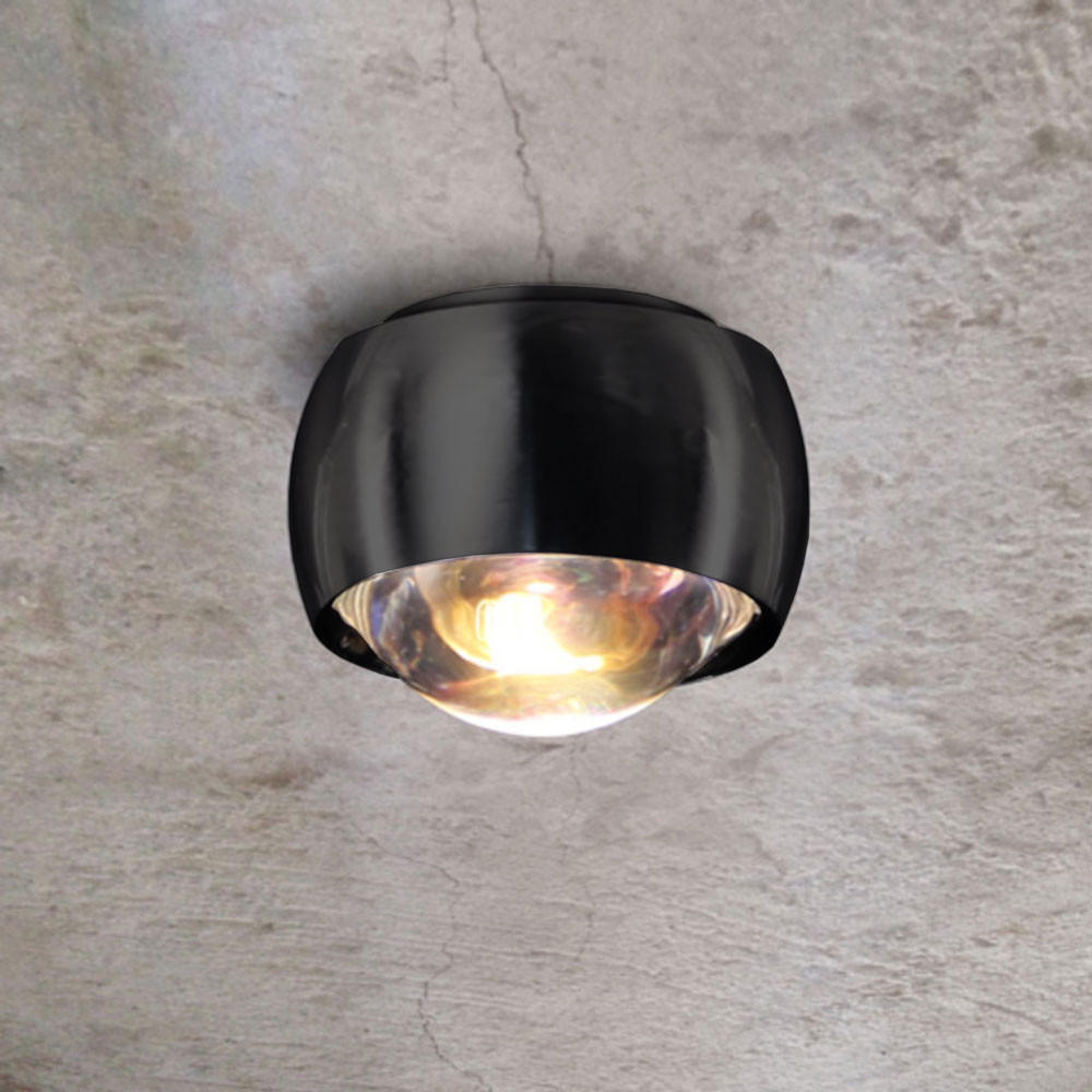s.luce Led-Deckenleuchte Schwarz 8x6x8 cm