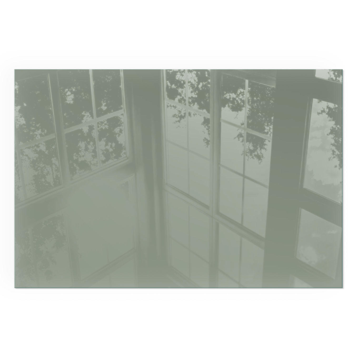 GLASPLATTE für Kamin 60x40 cm - Grün, Glas (60/40/0.4cm) - TULUP