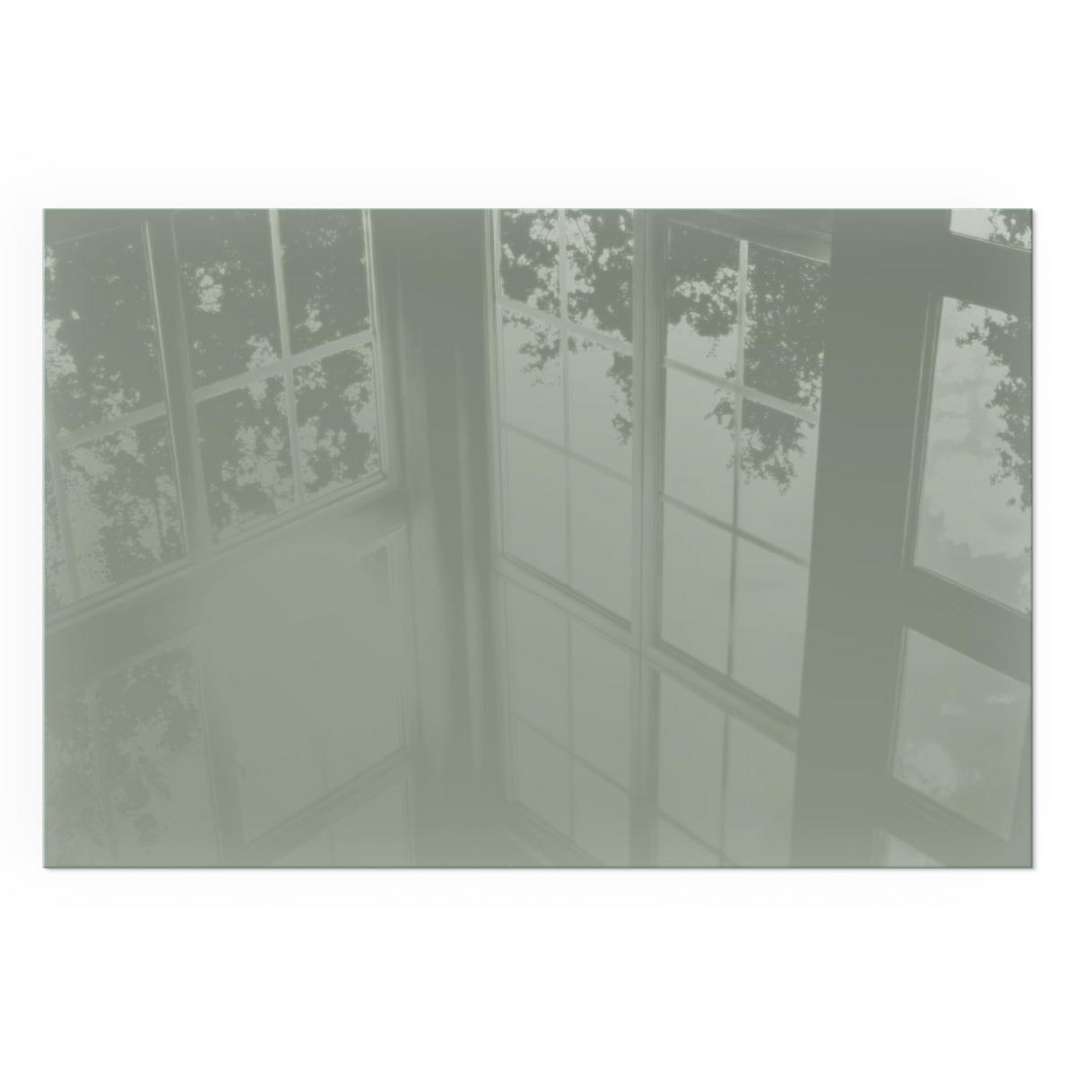 GLASPLATTE für Kamin 60x40 cm - Grün, Glas (60/40/0.4cm) - TULUP